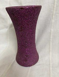 Red &amp; Purple Glitter Vase (Set of 2)