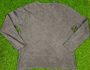 Grey Long Sleeve knit Top