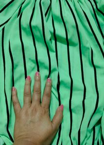 Striped Ruffle Sleeve Top