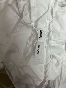 Casual Layered Solid Women white top