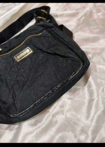 Stylish Quilted Black Hobo Bag
