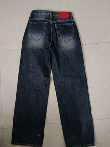 Classic Dark Wash Straight Leg Jeans