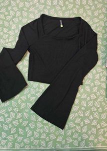 Tokyo Talkies black long sleeve top