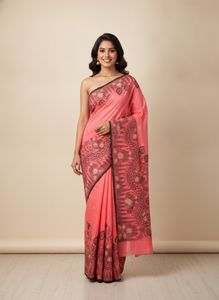 Cotton Silk Embroidery Saree
