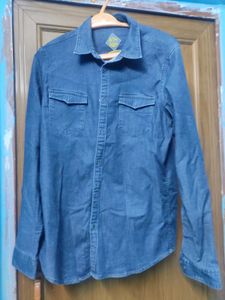 Indigo Nation Branded Denim Shirt