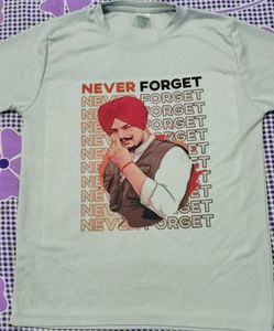 Siddhumoosewala T-shirt (Never Forger) New