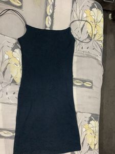 Black Spaghetti Strap Mini Dress