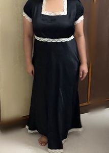 Marks &amp; Spencer Black Square Neck Dr