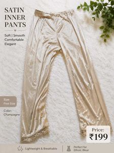 Women's Silky Lace Trimmed Leggings