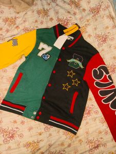 Colorblock Varsity Jacket🎨