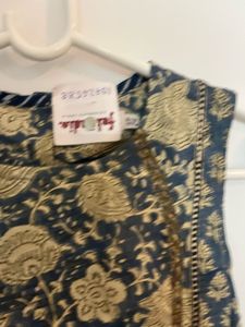 Beautiful Blue Floral Print Kurta