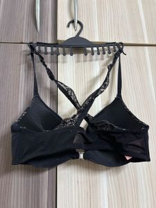 Black Lace Trim Push-Up Bra