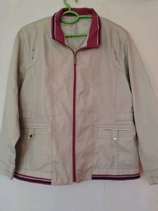 Beige Casual Jacket