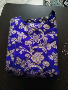 Royal Blue Brocade dress