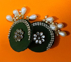 New Party Wear Fabric Earrings