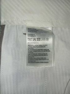 men's dark greige relaxed fit linen shorts