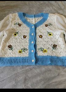 Crochet Floral Cardigan