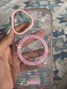 Iphone 16 Cute Pink Hearts Phone Case
