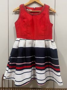 Women’s Fit And Flared Cute Mini Red Dress