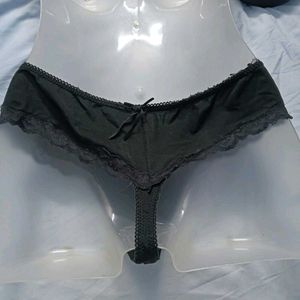 🤎 Black Lace Trim Briefs