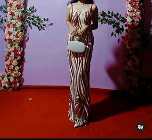 Sequin Embellished Maxi Dress