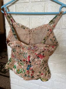 Hemant &amp; Nandita Floral Peplum Top