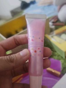 Pink Lip Gloss with Dots