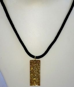 Pendent gold glitter/Resin/unique/latest/shining