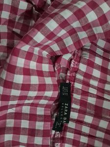 Cute Gingham Skirt with Bow Detail