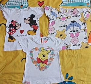 Disney Babyhug T-Shirt Bundle 3-4years