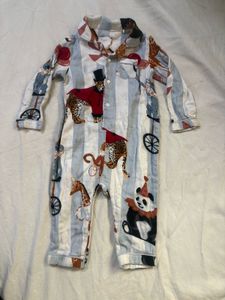 Cute Circus Print Baby Jumpsuit