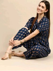 Stylish Paisley Print Jumpsuit