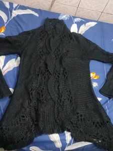 Black Knit Cardigan