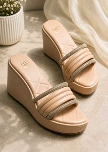 Women’s Beige Wedge Sandals