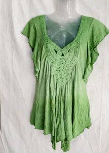 Y2K fluorescent green top