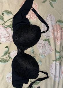 Black Lace Padded Bra