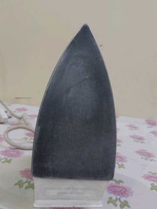 Silvertone Blue and White Dry Iron