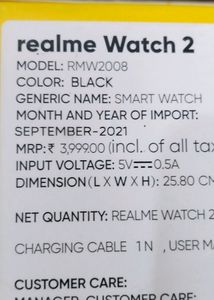 Realme( Original)Smartwatch (Watch 2)