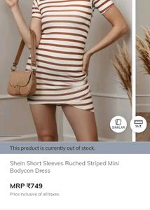 Striped Bodycon Mini Dress