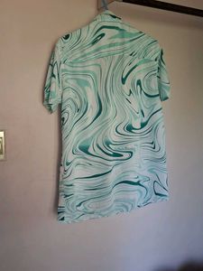 Patterned Button-Down Shirt