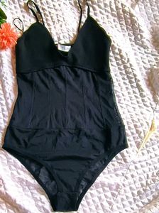 Black One Piec shapewear net bodysuit 👍