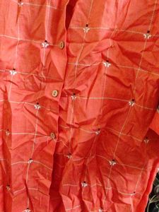 Elegant Red Kurta