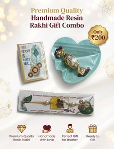 Primium Resin Rakhi Set