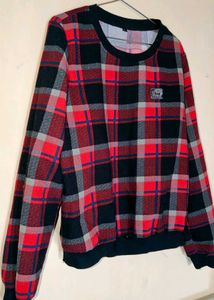 Plaid Pattern Sweater