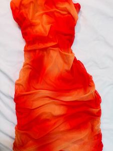 Sunset beach Mesh Bodycon Dress