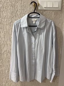 Light Blue H&M Button-Up Shirt
