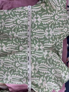 NEGOTIABLE (Green Printed V-Neck Kurti style Top)