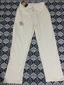Cream Wide Leg Sweatpants