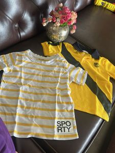 Kids' Yellow Striped Shirt Bundle
