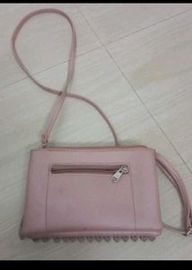 Combo Of Grey Small  Batua &amp; Pink Side Siling  Bag